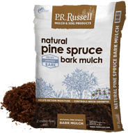 Display of P.R. Russel Natural Pine Spruce Bark